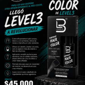 Color temporal de cabello y barba L3VEL3