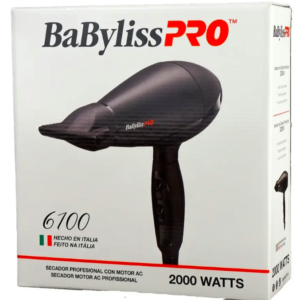 Secador De Cabello Babyliss Pro 6100 Color Negro
